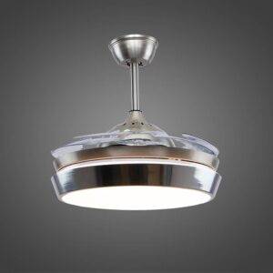 Ventilador con iluminación Led 3 Pasos 72W, 1 Arillo Silver
