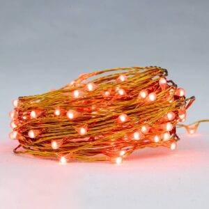 Cascada Alambre, 100 Led 10m, Rojo
