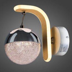 Arbotante Base RD WH/S Esfera 14W 3 Pasos