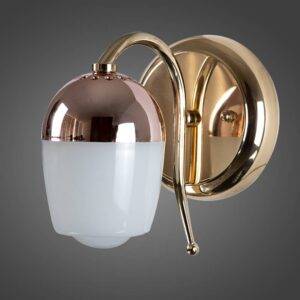 Arbotante Base RD Cobre/WH Nut 5W 3 Pasos