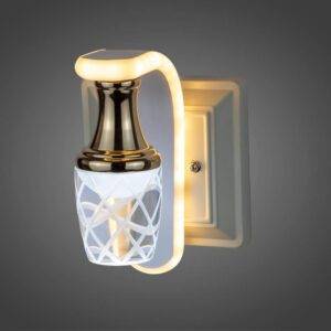 Arbotante Base SQ WH/GD Pineapple 10W 3 Pasos