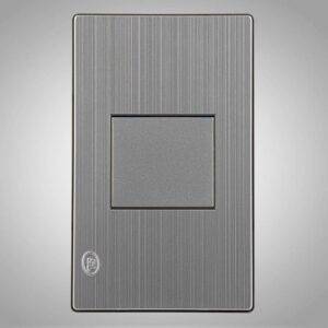 Placa con tres tapones ciegos